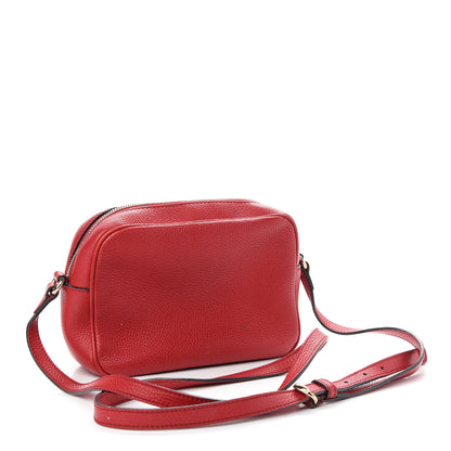 Gucci Pebbled Calfskin Small Soho Disco Bag Tabasco Red 3 of 15
