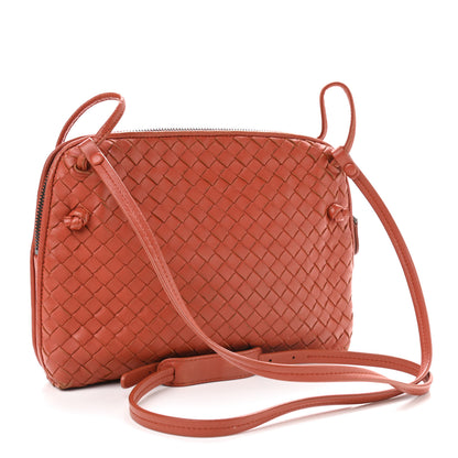 Bottega Veneta Nappa Intrecciato Nodini Crossbody Messenger Terracota 3 of 14