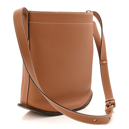 Delvaux Taurillon Pin Daily Surpique Bucket Vegetal Ivory 3 of 9