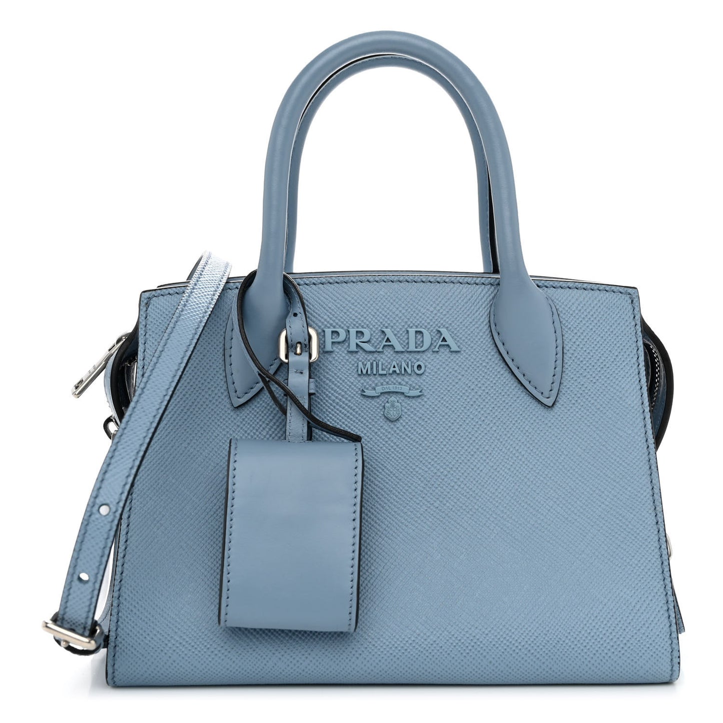 Saffiano Cuir Calfskin Mini Monochrome Top Handle Tote Astrale