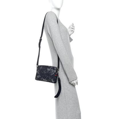Gucci Denim GG Monogram Camouflage Small Crossbody Bag Blue 2 of 10