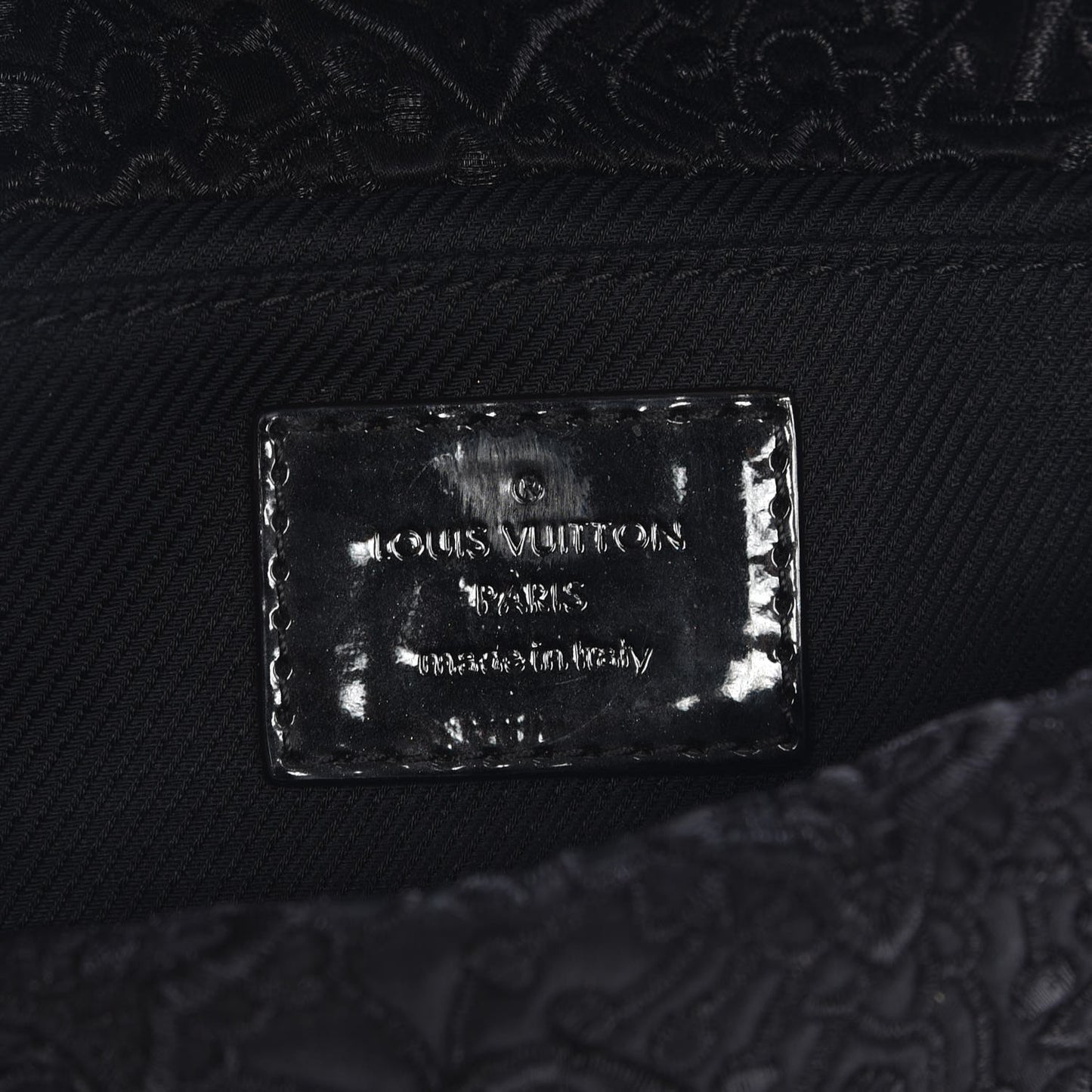 Satin Dentelle Pochette Black