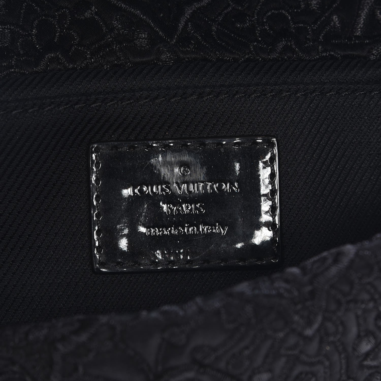 Louis Vuitton Satin Dentelle Pochette Black 6 of 7