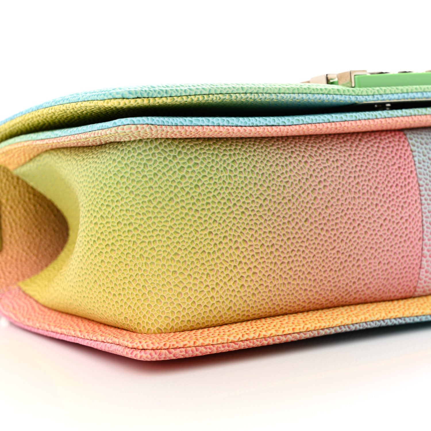 Chanel Caviar Quilted Medium Cuba Rainbow Boy Flap Multicolor 9 of 10