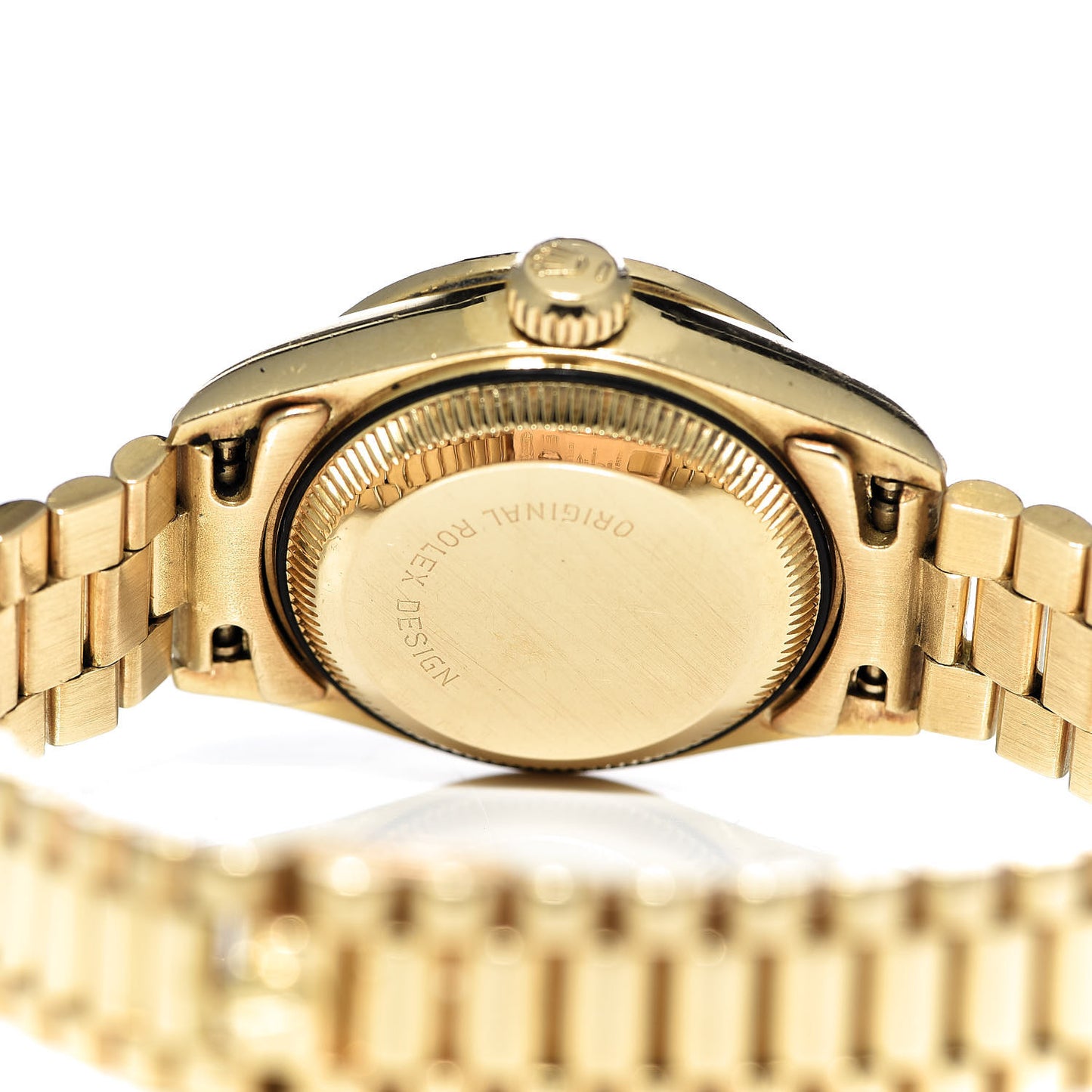 18K Yellow Gold Diamond 26mm Datejust President Watch Champagne 69138