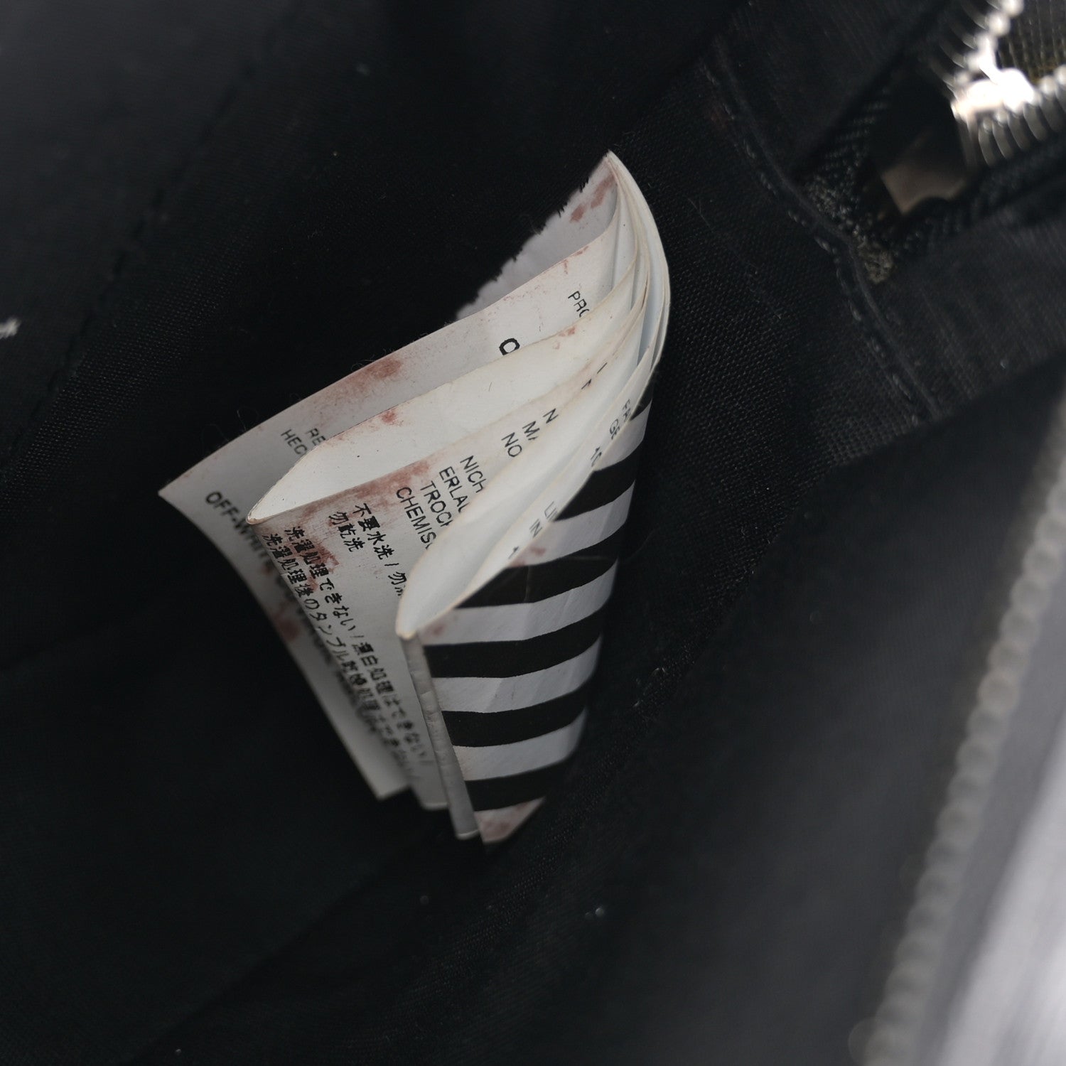 Off-White Saffiano Logo Belt Bag Crossbody Bag Black 10 of 12