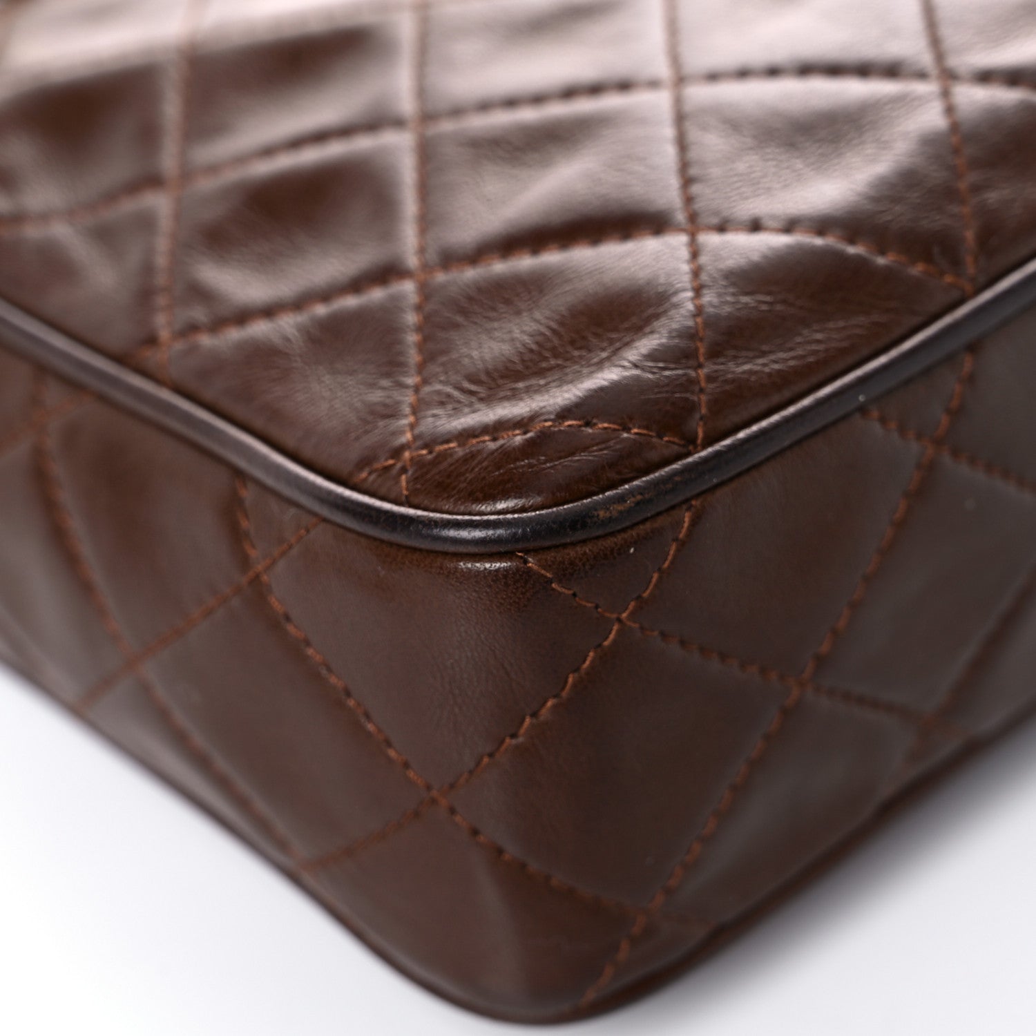 Chanel Lambskin Tassel Camera Case Brown 6 of 19