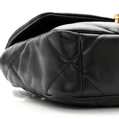 Chanel Lambskin Quilted Medium Chanel 19 Flap Black 9 of 11