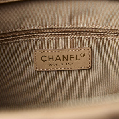 Chanel Caviar Quilted Rolled Up Tote Beige 7 of 8
