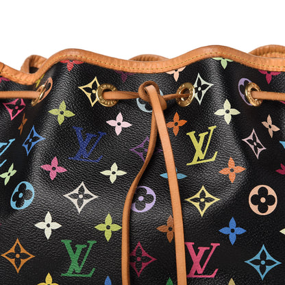 Louis Vuitton Monogram Multicolor Petit Noe Black 10 of 11