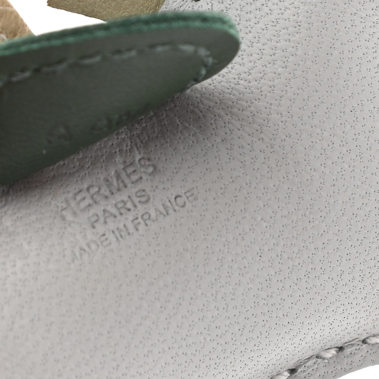 Hermes Milo Lambskin Grigri Rodeo Horse Bag Charm PM Bleu Glacier Sauge Vert Anglais Trench 3 of 5