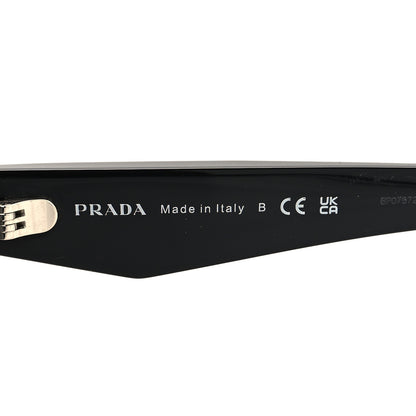 Prada Acetate Oval Sunglasses SPR 26Z Black 5 of 7