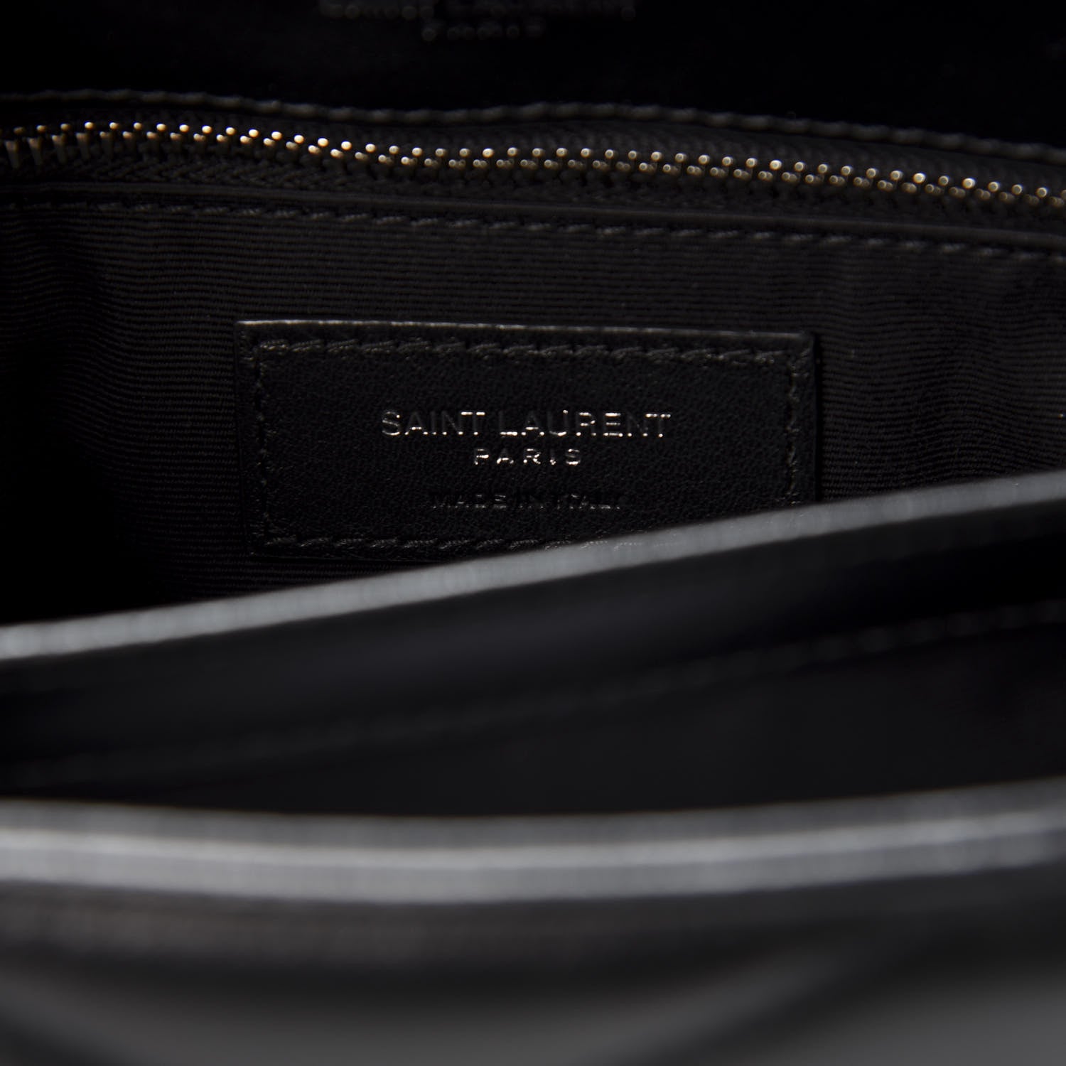 Saint Laurent Calfskin Y Quilted Monogram Toy Loulou Crossbody Bag Black 7 of 11
