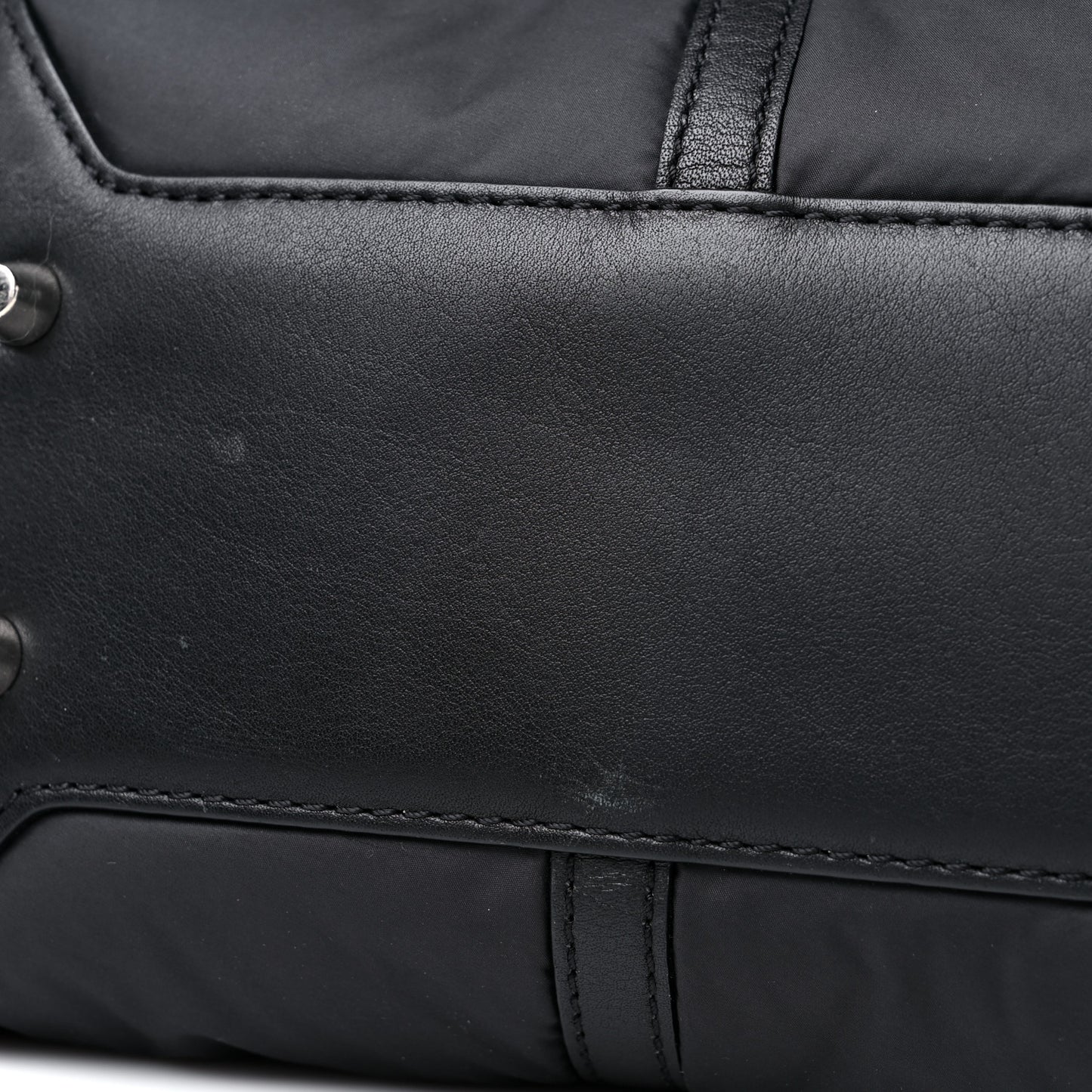 Nylon House Check Quilted Abbey Diaper Bag Black