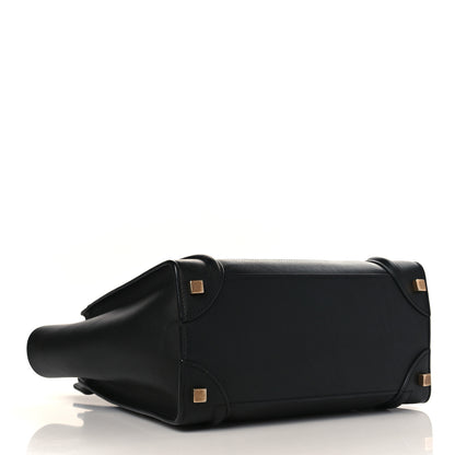 Celine Smooth Calfskin Micro Luggage Black 3 of 7