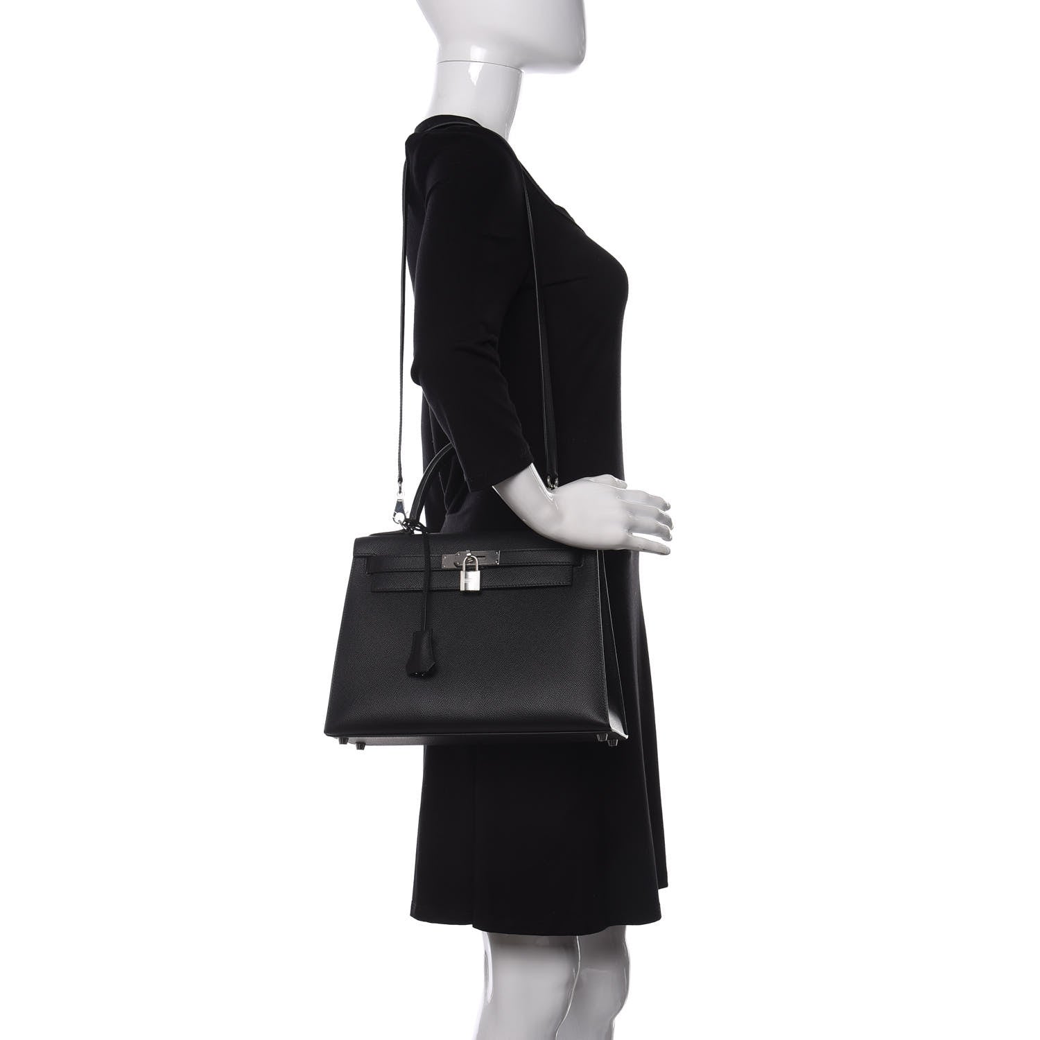 Hermes Epsom Kelly Sellier 28 Black 2 of 11