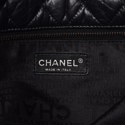 Chanel Aged Calfskin Vintage Ligne XL Lady Braid Tote Black 6 of 14