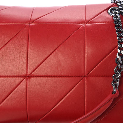 Saint Laurent Lambskin Patchwork Monogram Medium Jamie Red 10 of 10