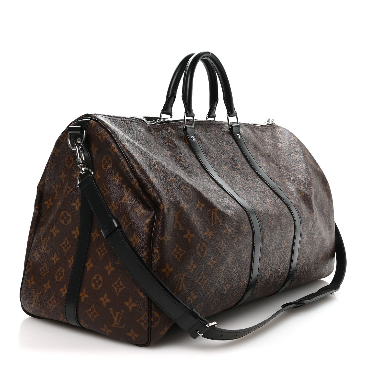 Louis Vuitton Monogram Macassar Keepall Bandouliere 55 2 of 8