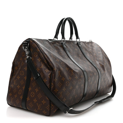 Louis Vuitton Monogram Macassar Keepall Bandouliere 55 2 of 8