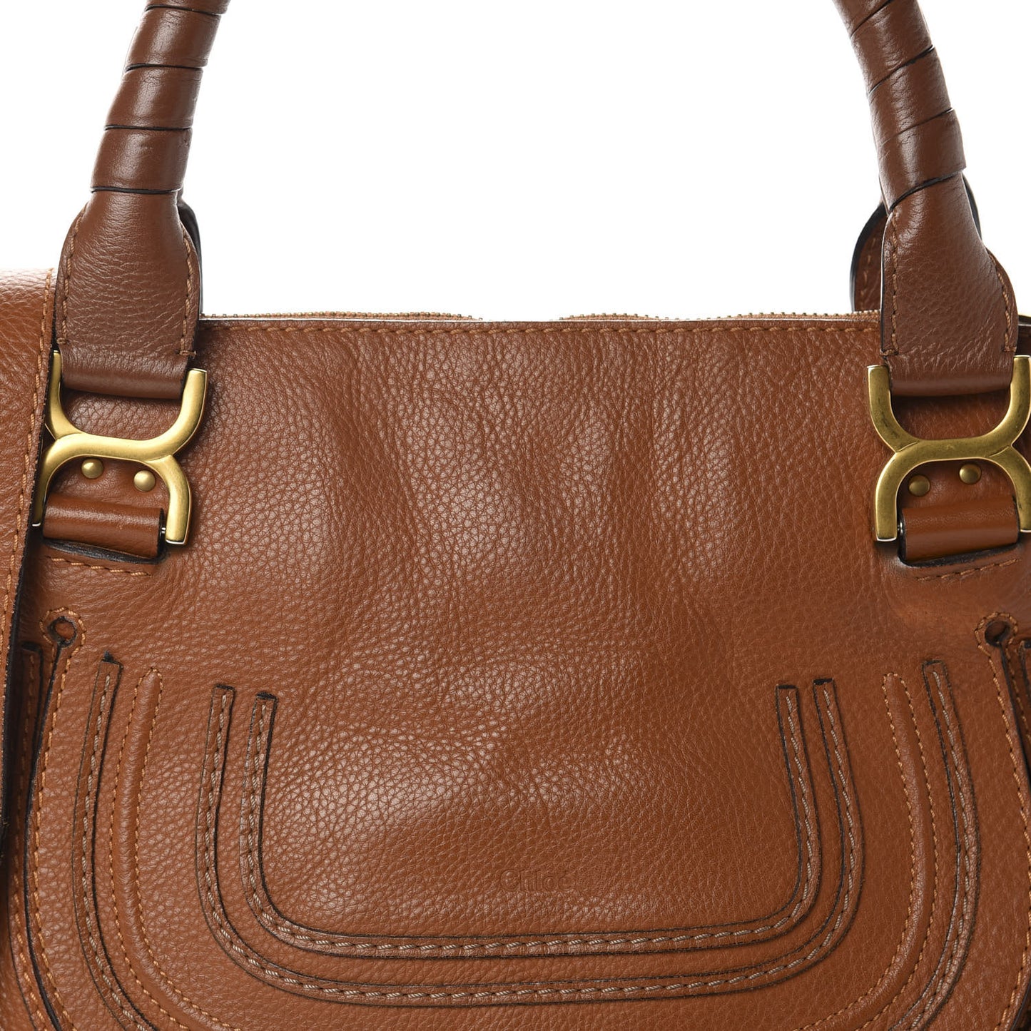 Calfskin Medium Marcie Satchel Tan