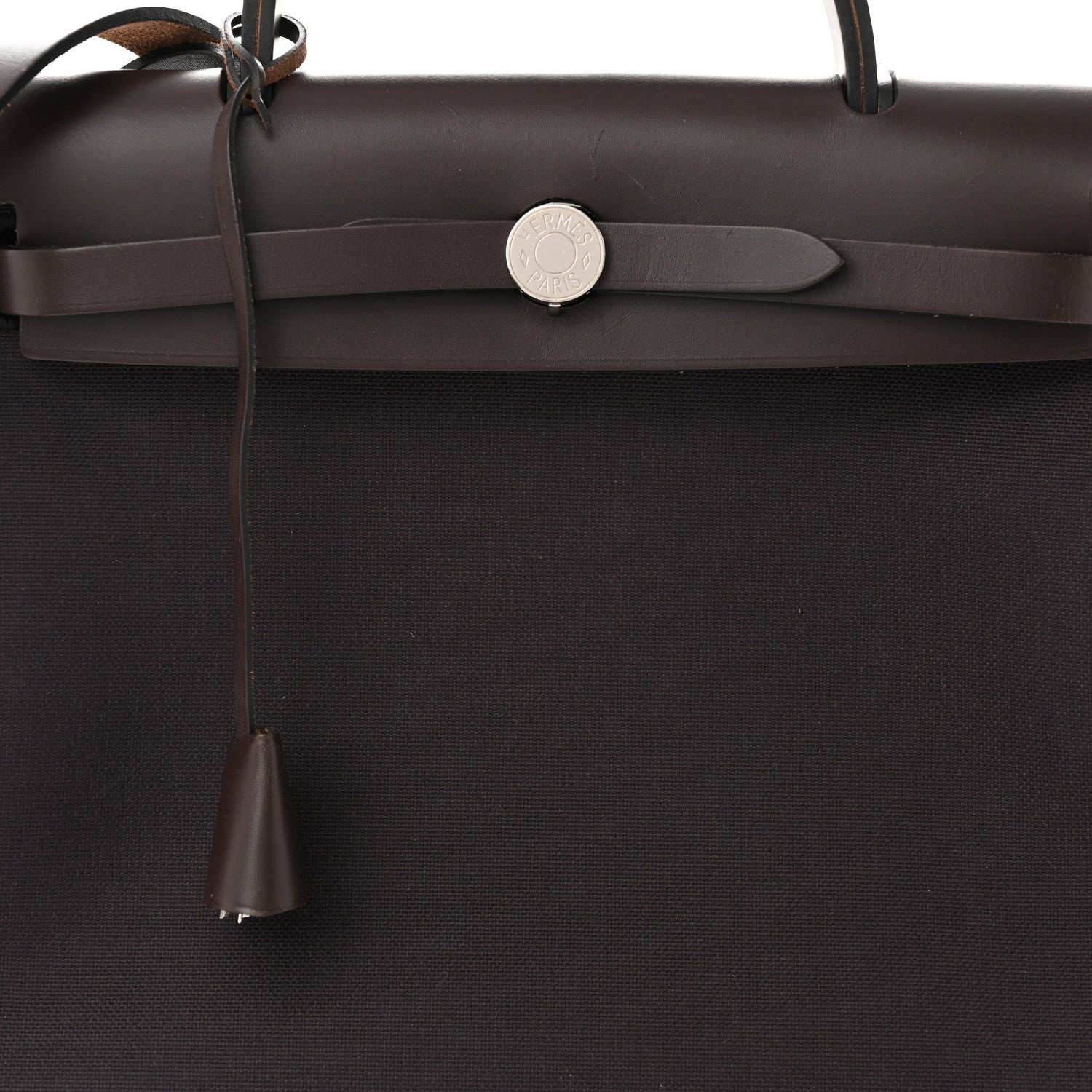 Hermes Military Toile Vache Hunter Herbag Zip PM 31 Prune Noir Marine 9 of 14