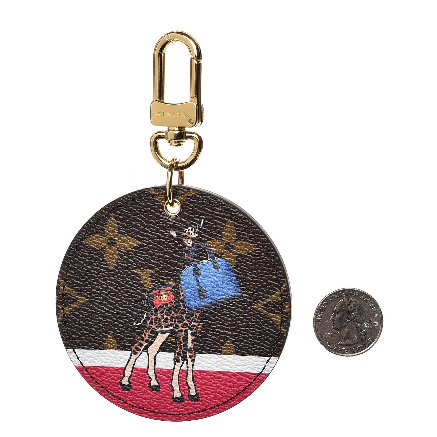 Monogram 2017 Christmas Animation Bag Charm Key Holder