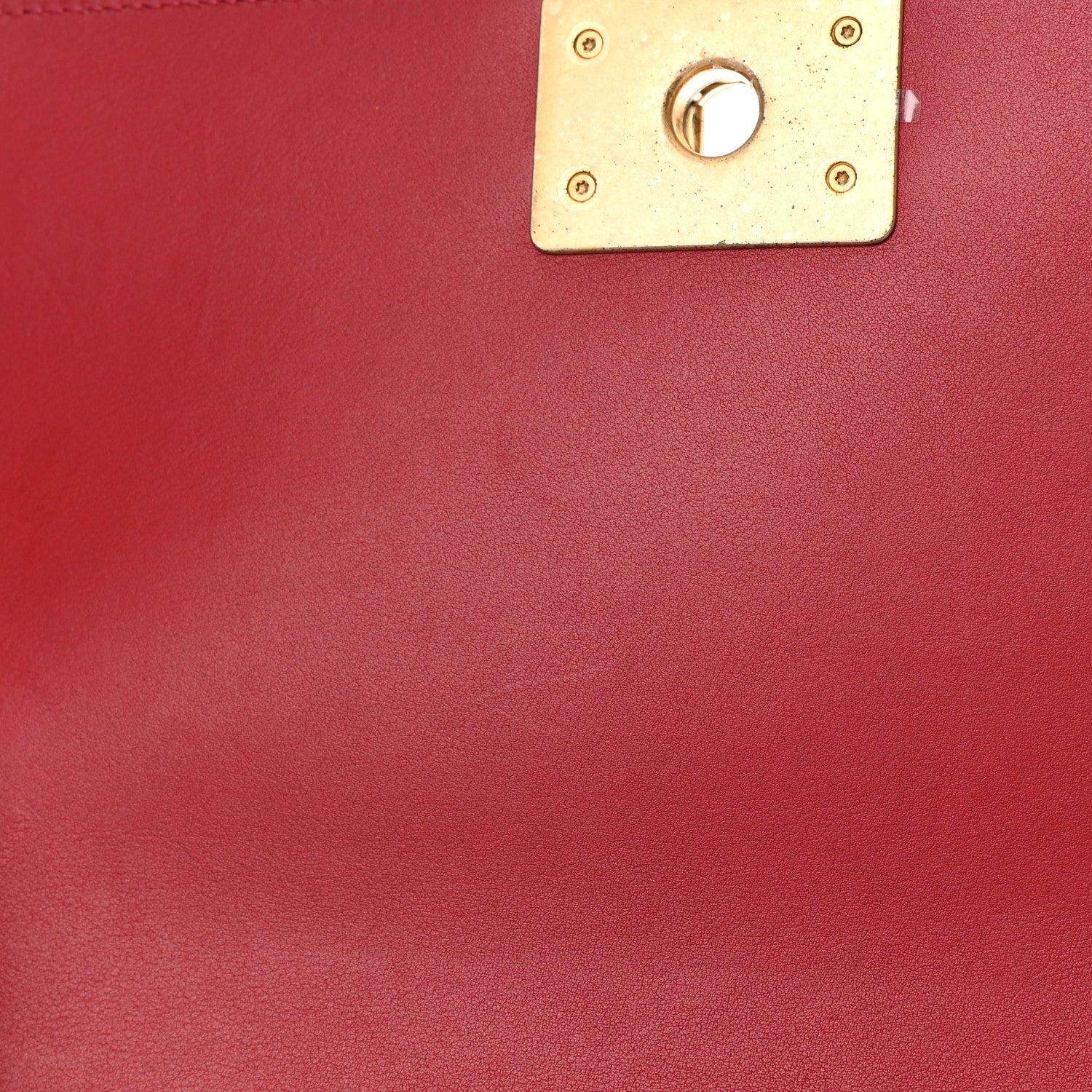 Chanel Calfskin Medium Boy Logo Top Handle Flap Red 12 of 13