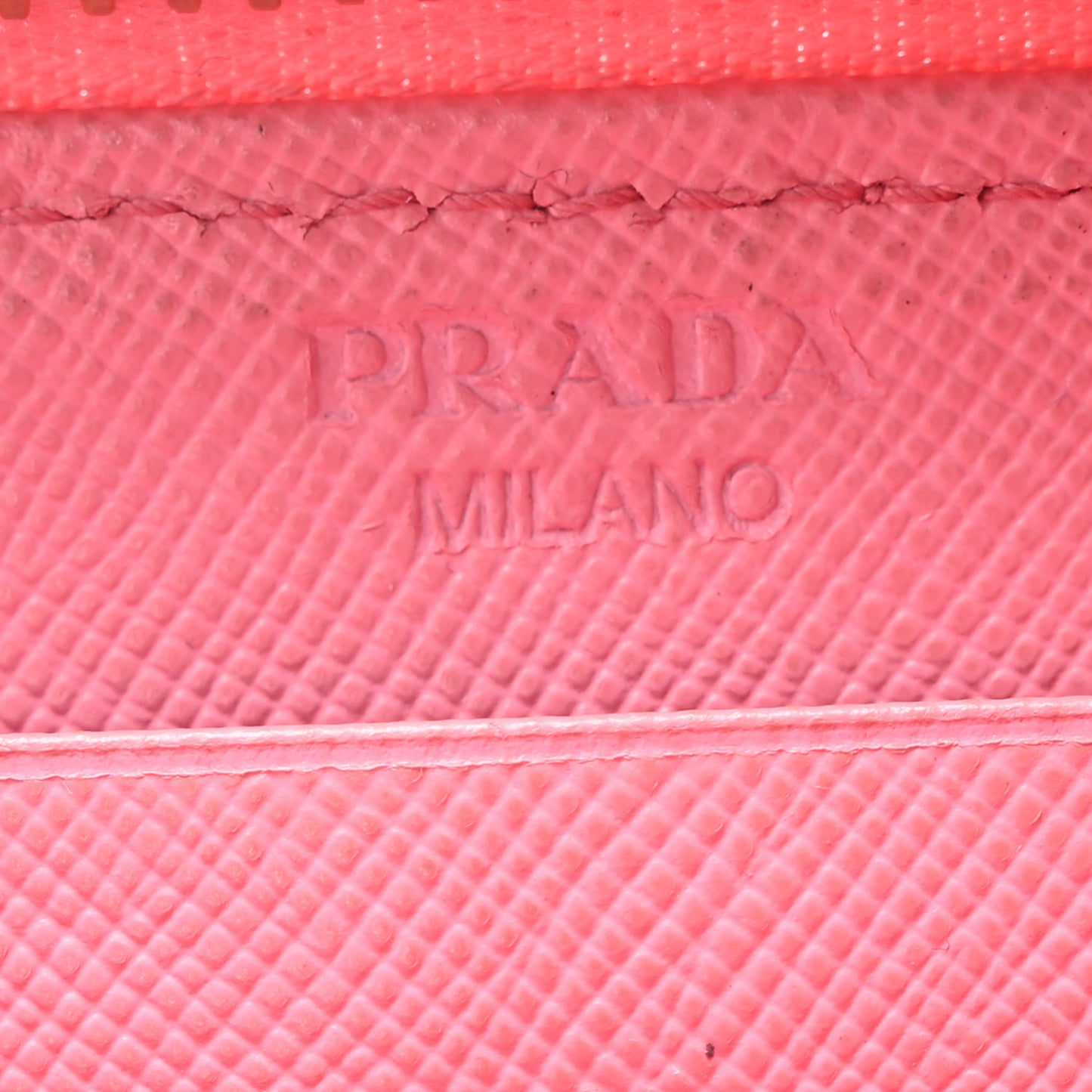 Saffiano Metal Coin Purse Pink