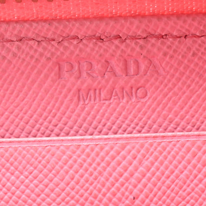 Prada Saffiano Metal Coin Purse Pink 6 of 12