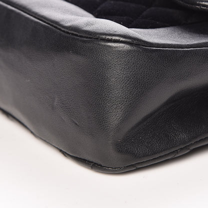 Chanel Metallic Lambskin Velvet Quilted Medium Flap Black 9 of 9