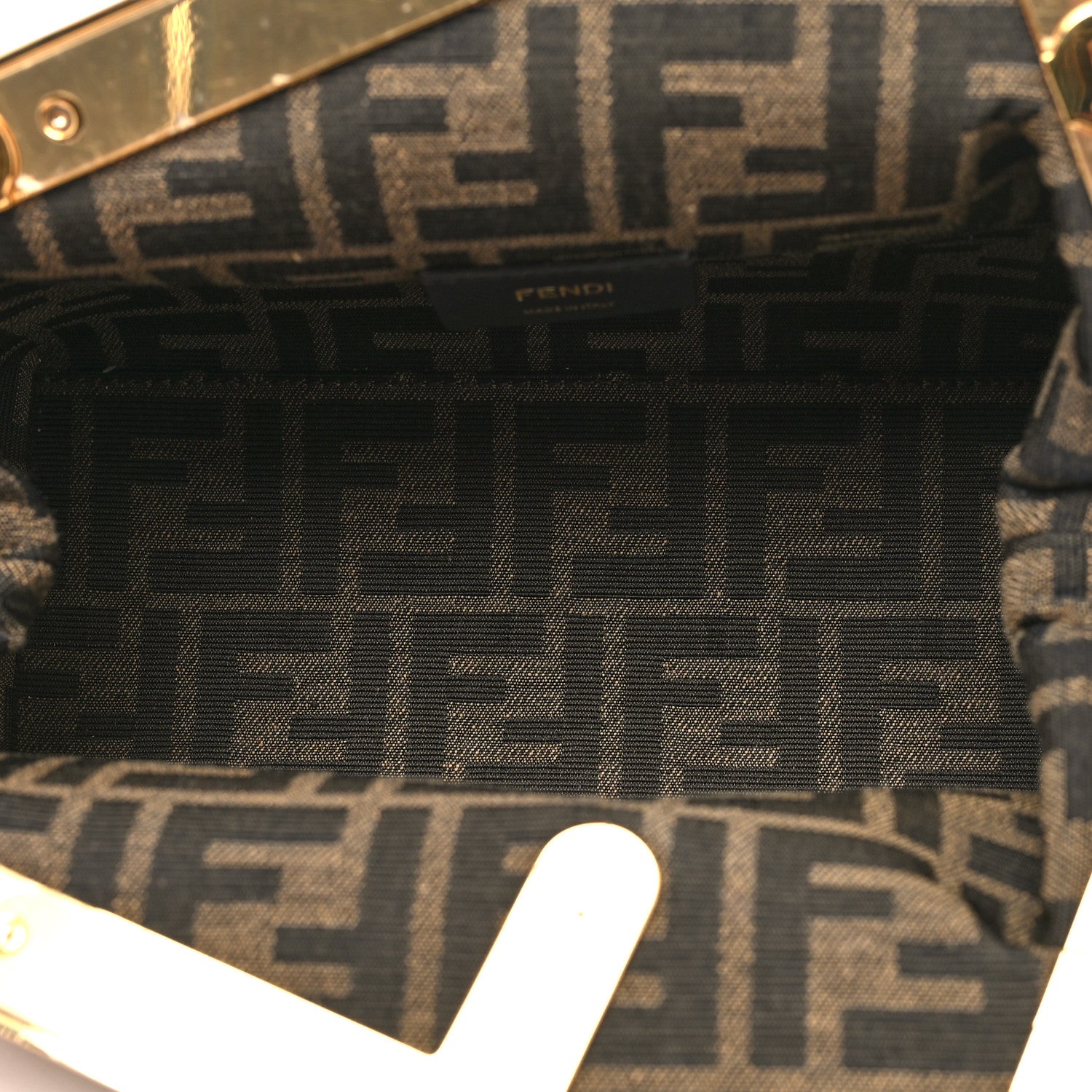 Fendi Shiny Nappa Small Fendi First Caramello 5 of 10