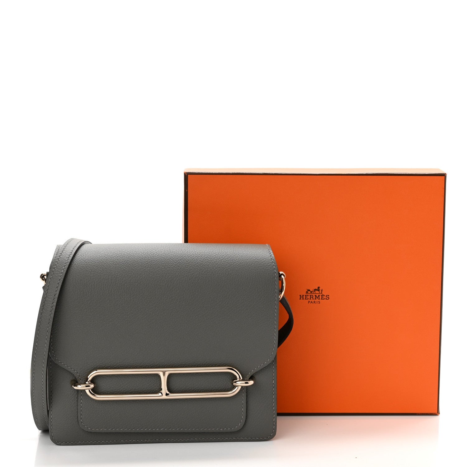 Hermes Evercolor Mini Sac Roulis Gris Meyer 1180659 – FASHIONPHILE