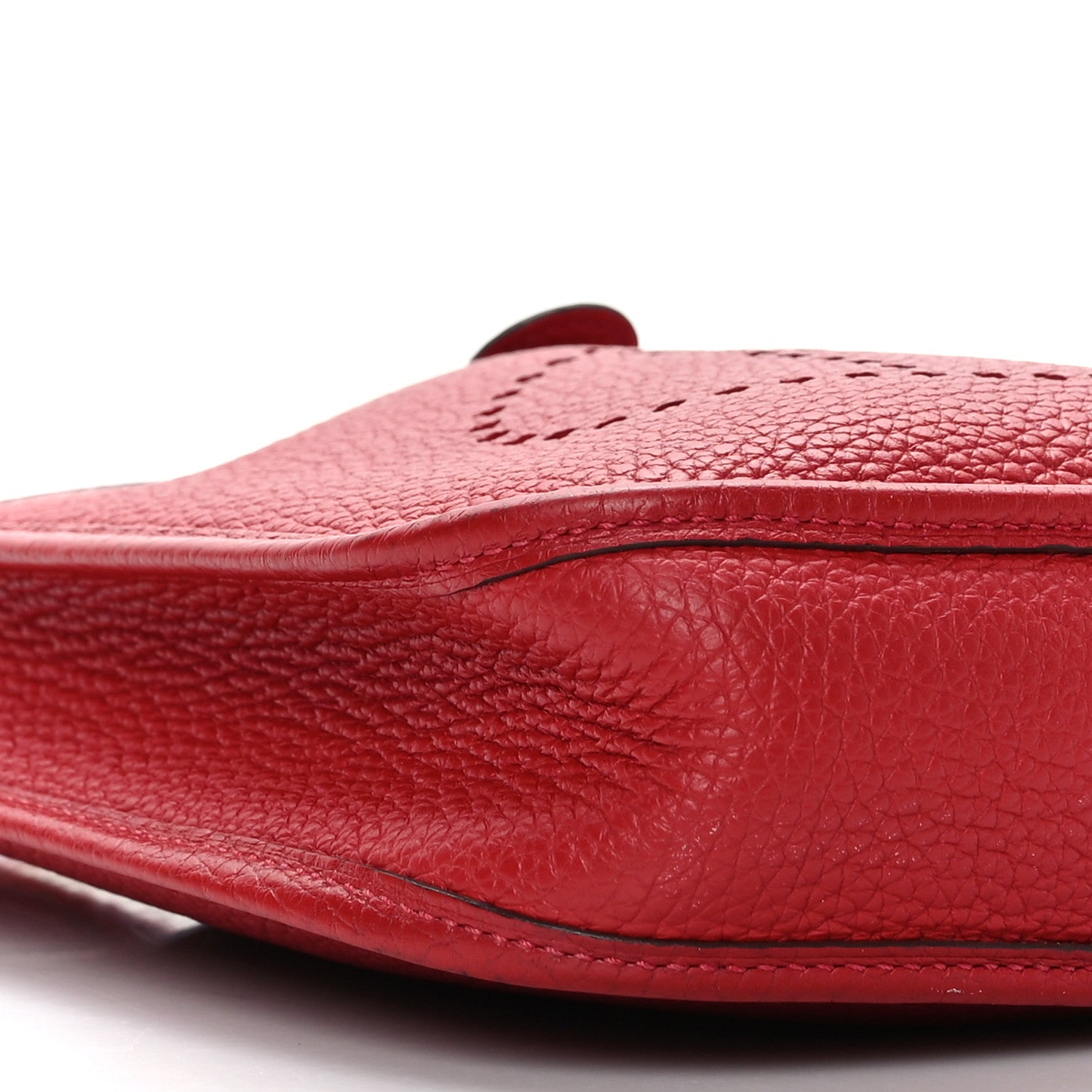 Hermes Taurillon Clemence Evelyne TPM Rouge Casaque 8 of 9