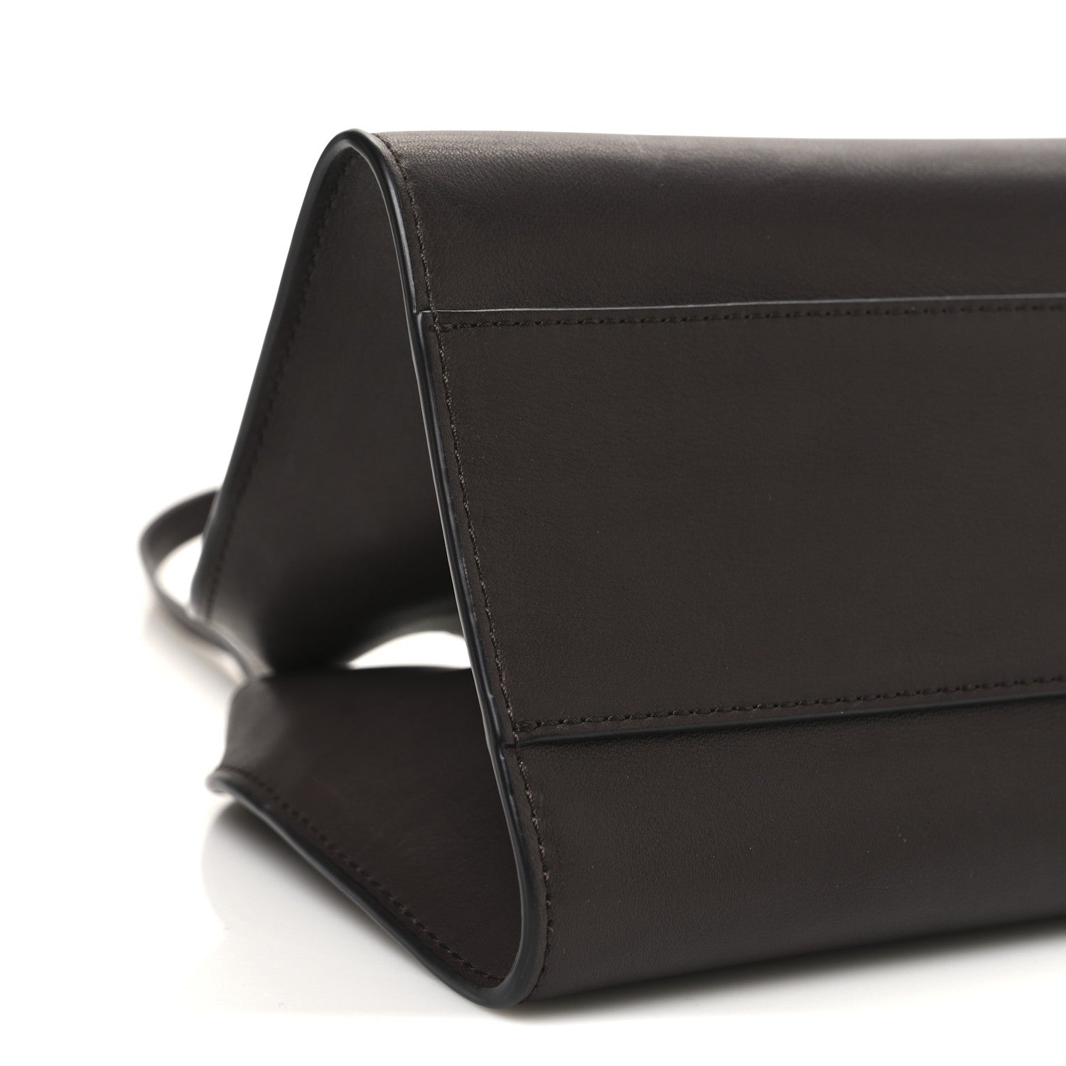 The Row Smooth Calfskin Peggy Bag Chestnut 9 of 10