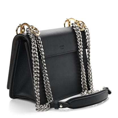 Fendi Vitello Century Opaco F is Fendi Small Kan I Shoulder Bag Black 3 of 9