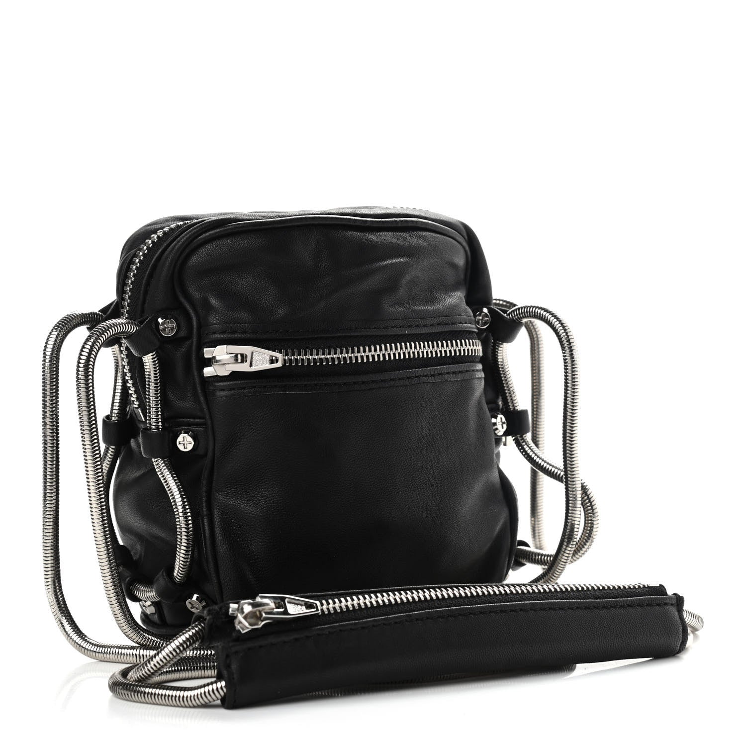 Alexander Wang Lambskin Mini Brenda Chain Camera Bag Black 3 of 9