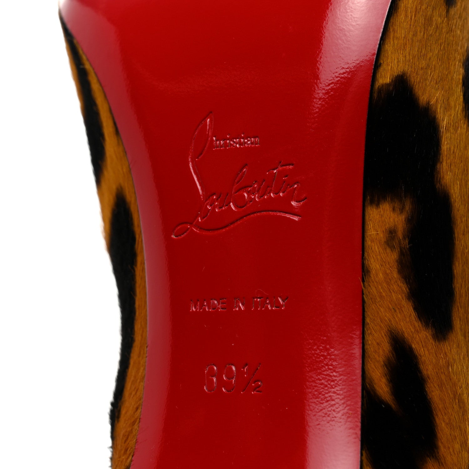 Christian Louboutin Pony Hair Leopard Print So Kate Booty 85 Ankle Boots 39.5 7 of 10