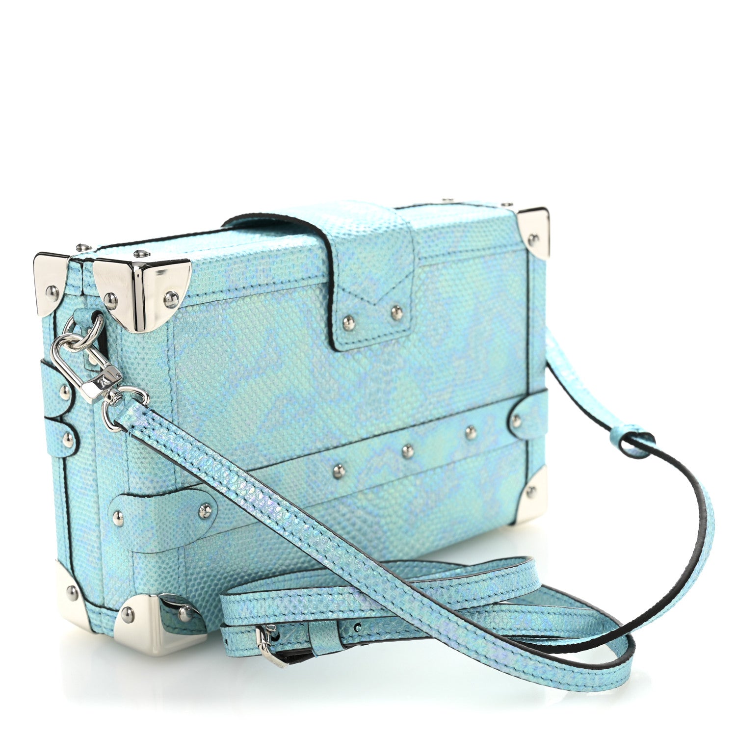 Louis Vuitton Karung Petite Malle Blue Petrol 3 of 10
