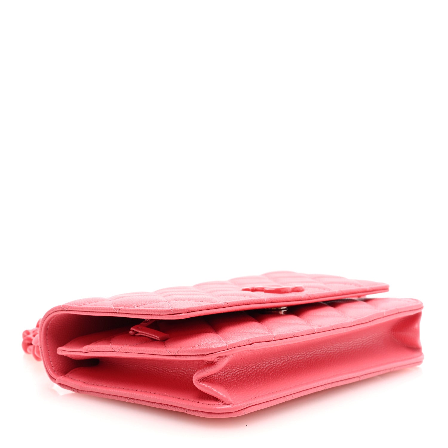 Chanel Caviar Quilted My Everything Wallet On Chain WOC Pink 4 of 10