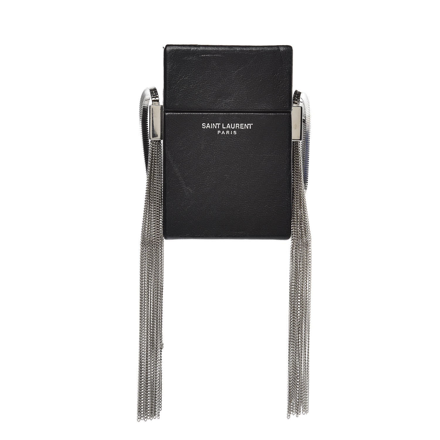 Saint Laurent Lambskin Smoking Box Crossbody Black 1 of 6