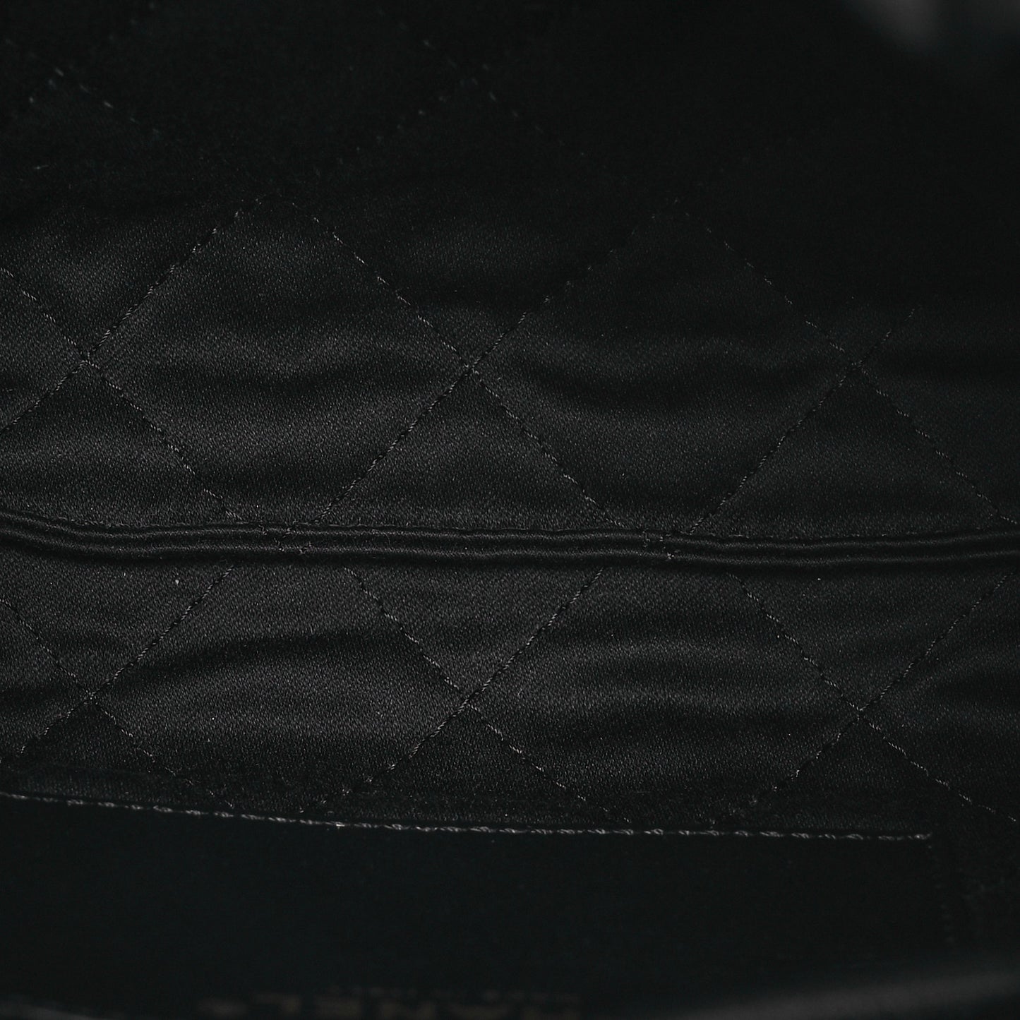 Shiny Calfskin Quilted Mini Chanel 22 Black