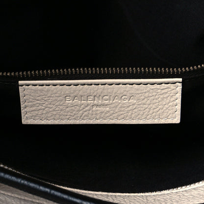 Balenciaga Calfskin Medium Logo North South Shopping Tote White 6 of 10