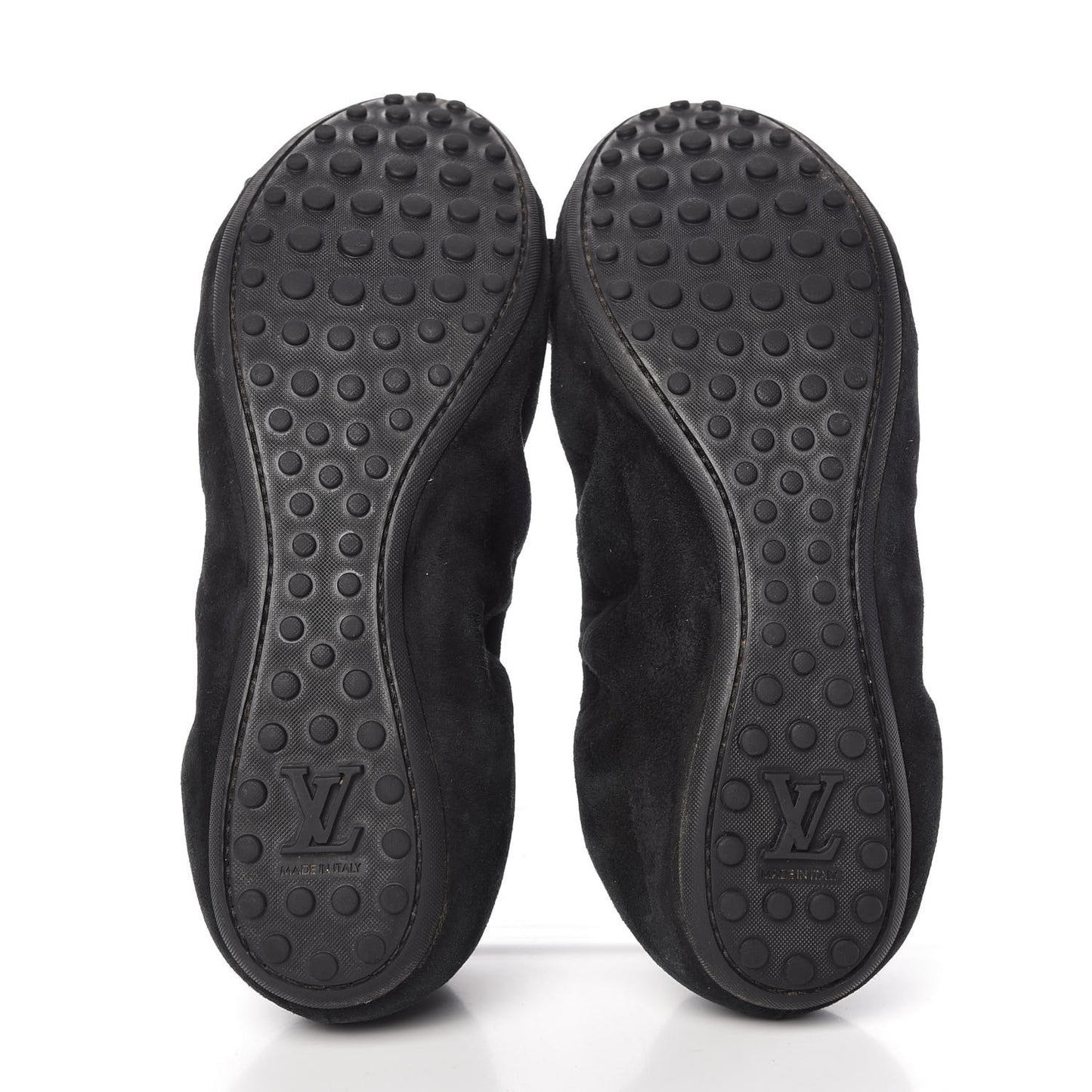 Suede S-Lock Ballerina Flats 37 Black