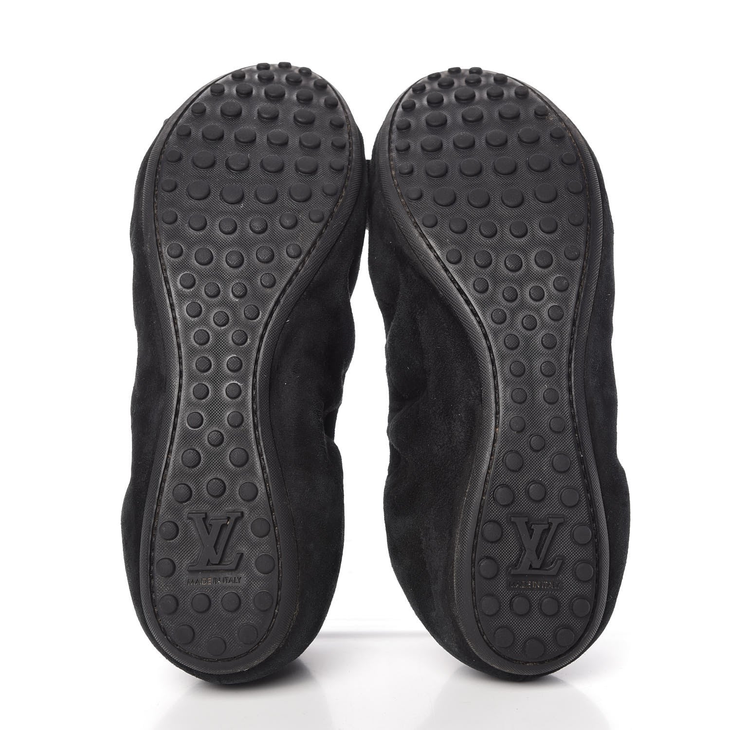 Louis Vuitton Suede S-Lock Ballerina Flats 37 Black 5 of 9