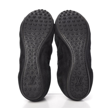 Louis Vuitton Suede S-Lock Ballerina Flats 37 Black 5 of 9
