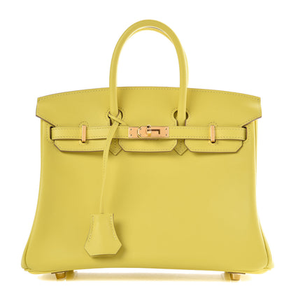 Hermes Swift Birkin 25 Lime 1 of 32