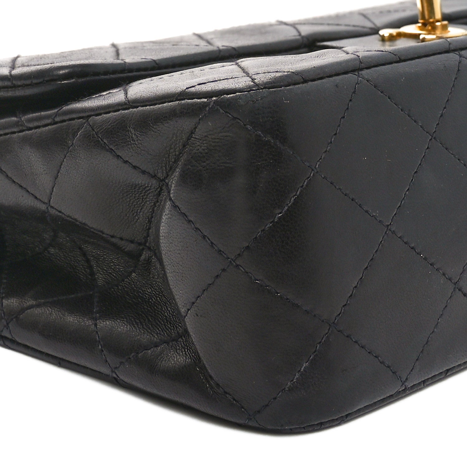 Chanel Lambskin Quilted Medium Double Flap Black 9 of 11