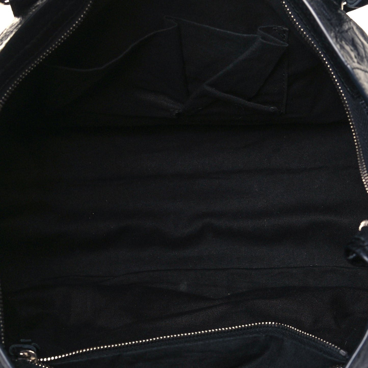 Agneau Classic Silver Hardware City Black