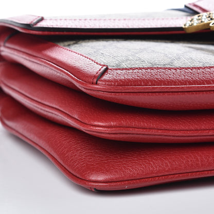 Gucci GG Supreme Monogram Medium Queen Margaret Shoulder Bag Red 9 of 11